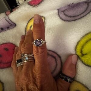 Elegant Purple Gemstone Ring